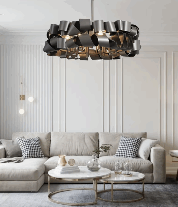 Harlow iron chandelier
